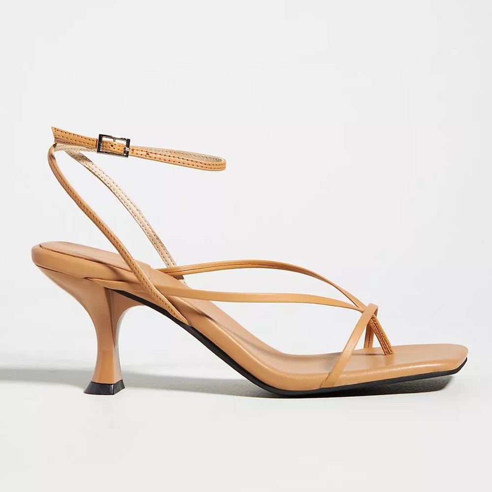 Jeffrey Campbell Tan Strappy Heels